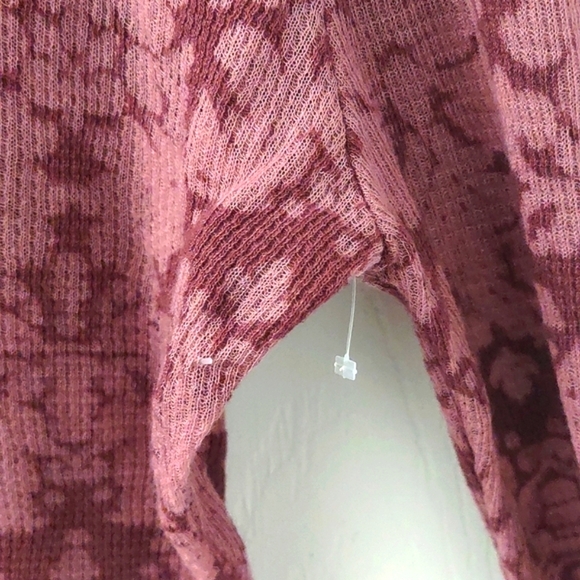 Free People You & I Semi Sheer Mockneck Top in Acai Purple Size Small - Picture 4 of 12